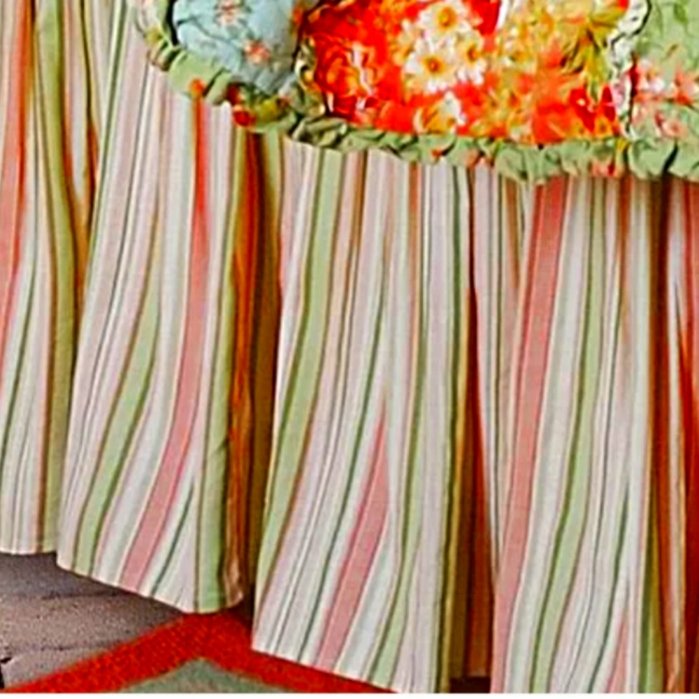 Striped Country Chic Bedskirt - Picture 2 of 8